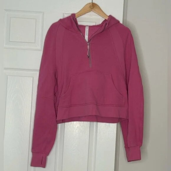 Lululemon Scuba Oversized Half-Zip Hoodie in Pink Blossom, Size M/L - Picture 1 of 5